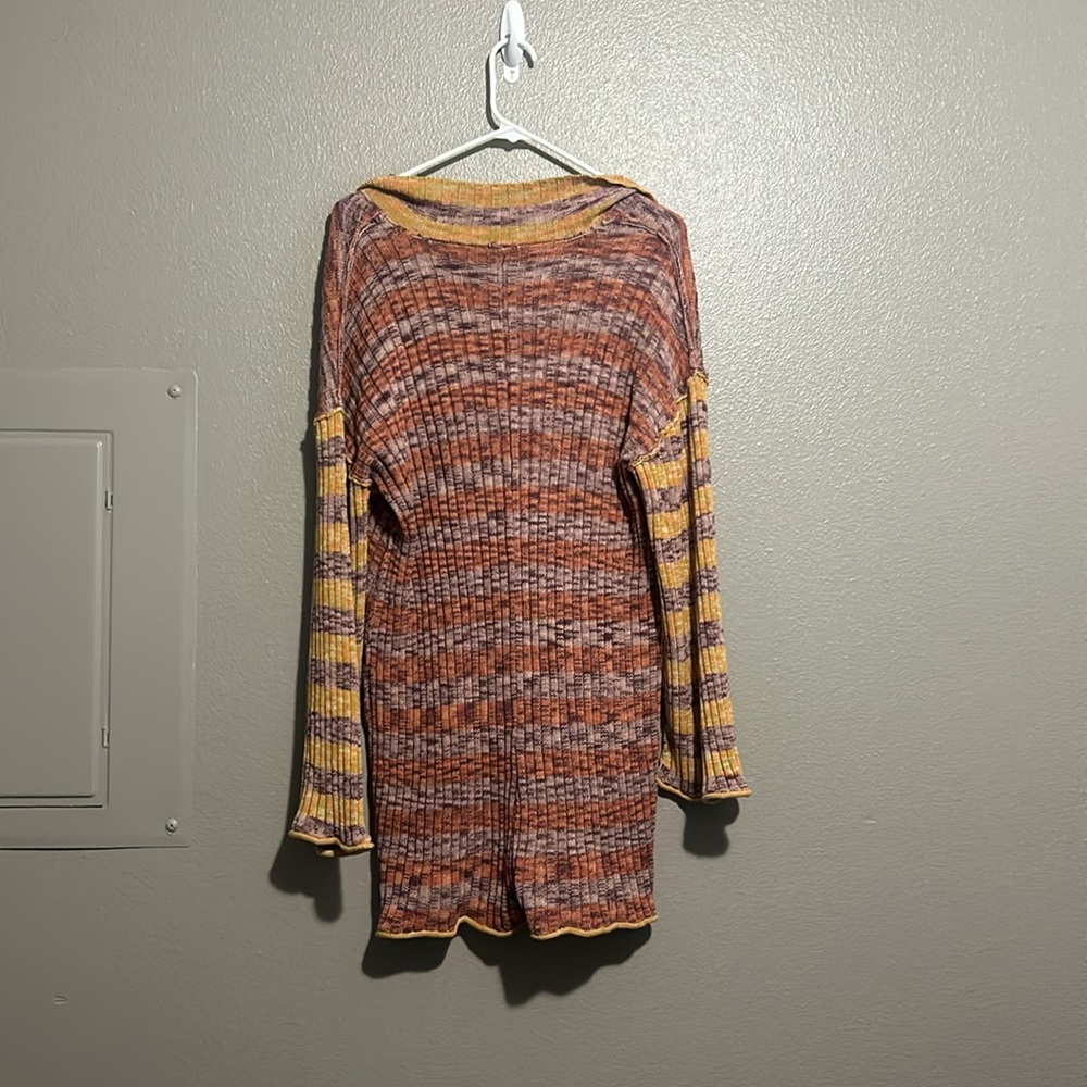Free People Wendy Ribbed Knit Sweater Romper M - Picture 8 of 9